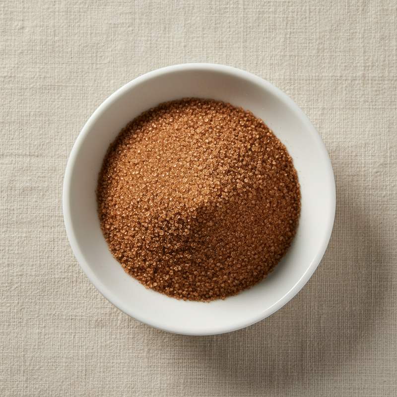 Açúcar Demerara — amostra de ingrediente alimentício no atacado
